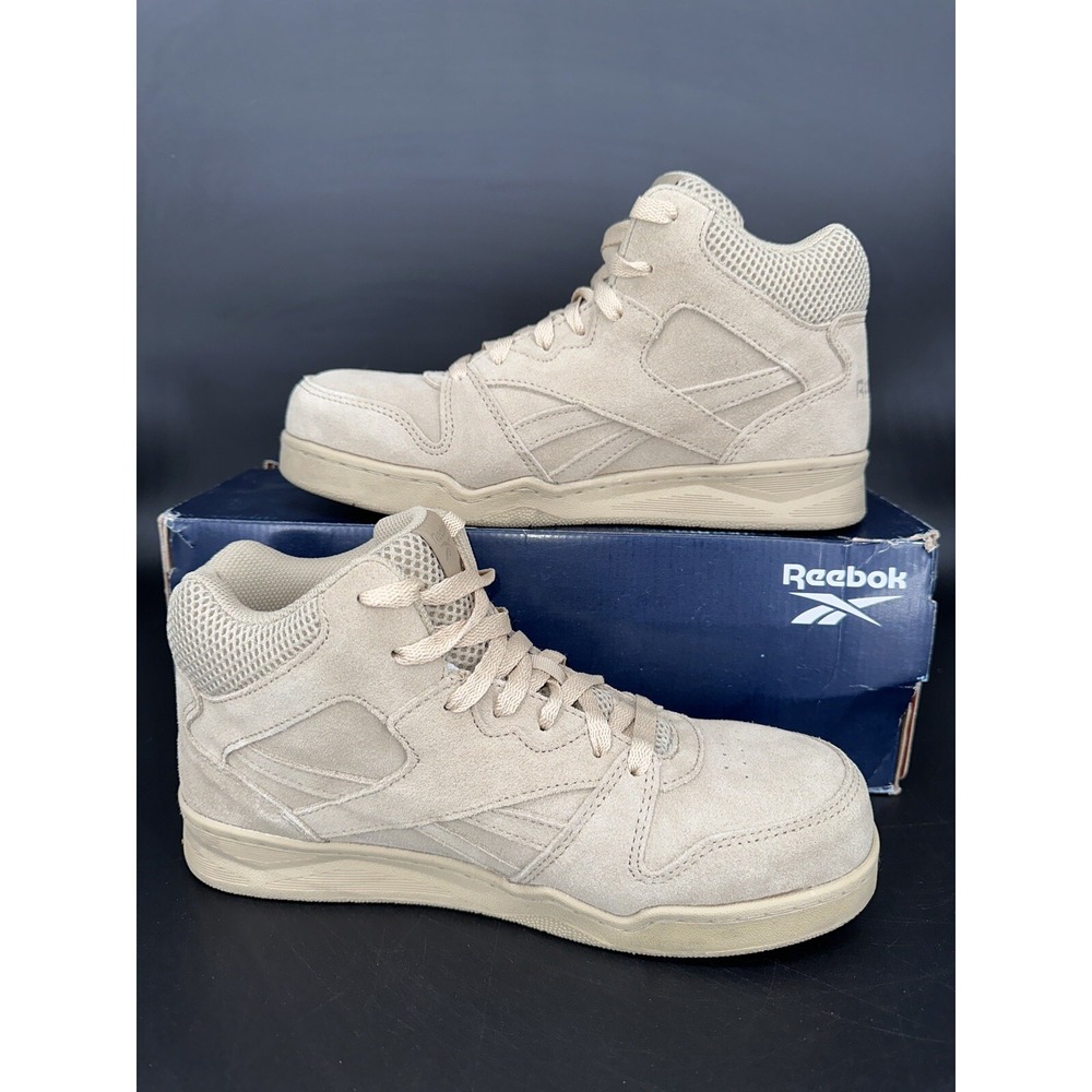 Reebok BB4500 Work Men 7W Tan Suede Composite Toe Safety Sneakers RB2950 EH SR - Picture 8 of 12
